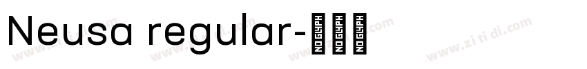 Neusa regular字体转换